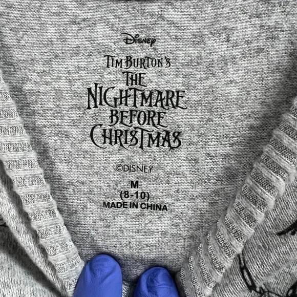 Tim Burton The Nightmare Before Christmas NWT Womens M Crew Neck Tunic Sweater - Picture 3 of 9
